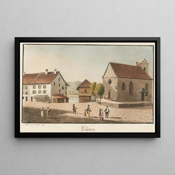 Bren - Jakob Samuel Weibel — framed artwork on a wall