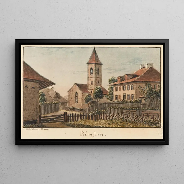 Bürglen - Jakob Samuel Weibel — framed artwork on a wall