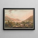 Brienz and Lake Brienz towards Interlaken - Jakob Samuel Weibel — framed artwork on a wall