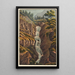 the Waterfall of the Aar on the Grimsel - Jakob Samuel Weibel — framed artwork on a wall