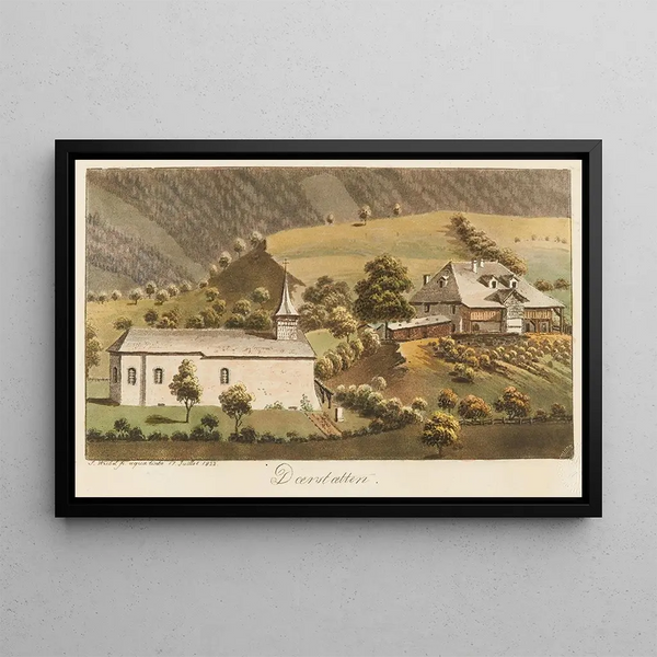 Daerstaetten - Jakob Samuel Weibel — framed artwork on a wall