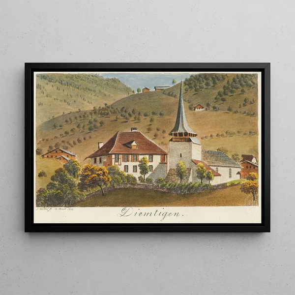 Diemtigen - Jakob Samuel Weibel — framed artwork on a wall