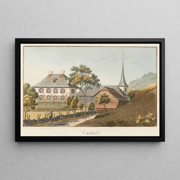 Eggiwil Painting - Jakob Samuel Weibel — framed artwork on a wall