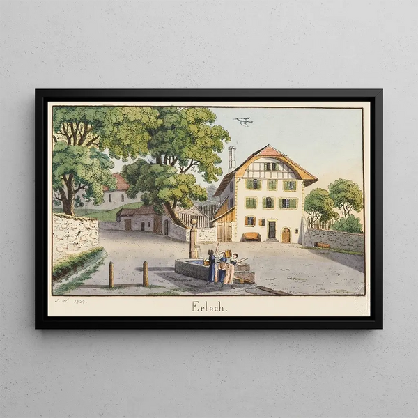 Erlach - Jakob Samuel Weibel — framed artwork on a wall