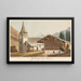 Gsteig near Saanen - Jakob Samuel Weibel — framed artwork on a wall