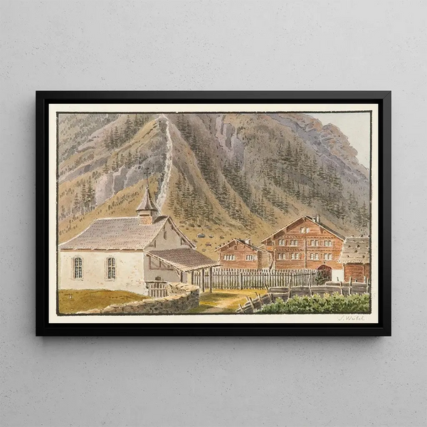 Guttannen - Jakob Samuel Weibel — framed artwork on a wall