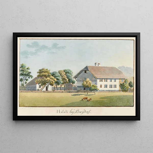 Hassli near Burgdorf - Jakob Samuel Weibel — framed artwork on a wall