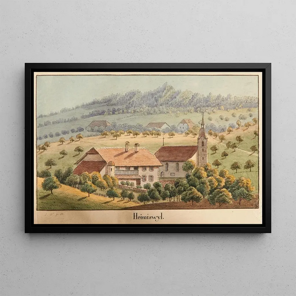 Heimiswyl - Jakob Samuel Weibel — framed artwork on a wall