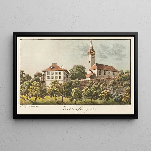 Hilterfingen - Jakob Samuel Weibel — framed artwork on a wall