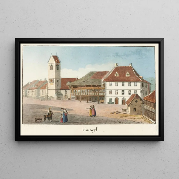 Huttwyl - Jakob Samuel Weibel — framed artwork on a wall