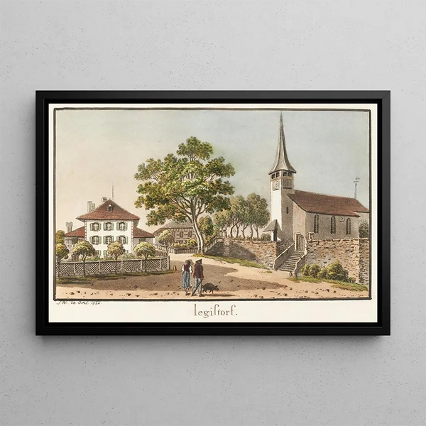 Iegistorf - Jakob Samuel Weibel — framed artwork on a wall
