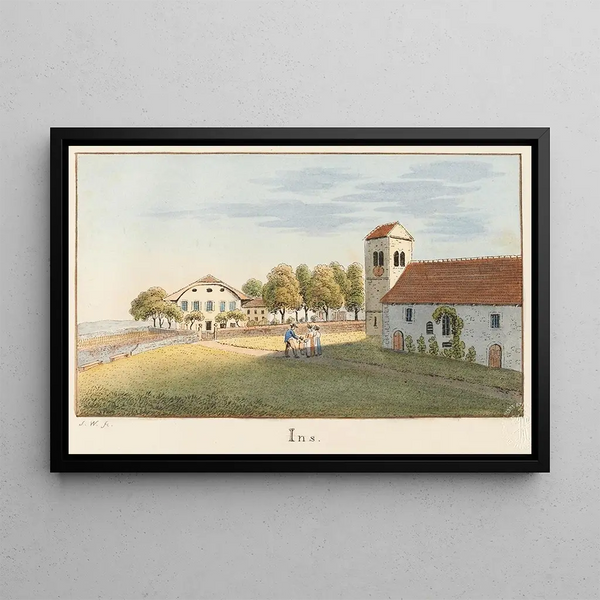 Island - Jakob Samuel Weibel — framed artwork on a wall