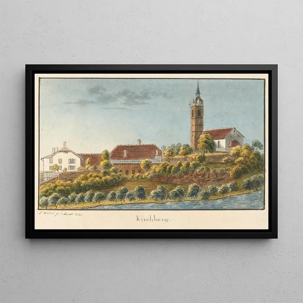 Kirchberg Painting - Jakob Samuel Weibel — framed artwork on a wall