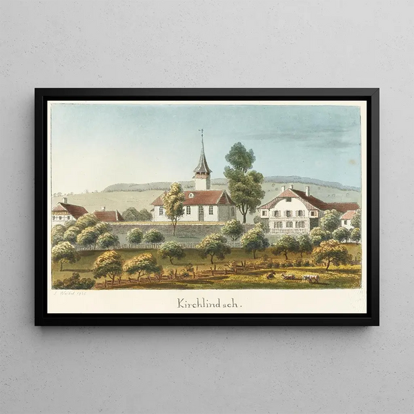 Kirchlindach - Jakob Samuel Weibel — framed artwork on a wall