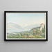La tour de Strättligen au lac de Thoune - Jakob Samuel Weibel — framed artwork on a wall