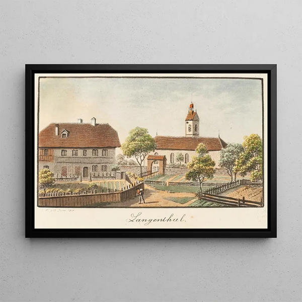 Langenthal - Jakob Samuel Weibel — framed artwork on a wall