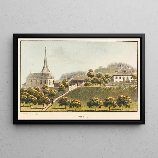Langnau - Jakob Samuel Weibel — framed artwork on a wall
