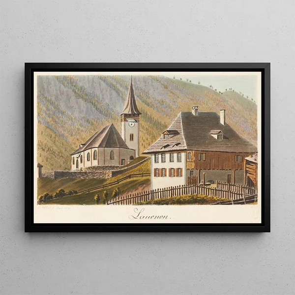 Lauenen - Jakob Samuel Weibel — framed artwork on a wall