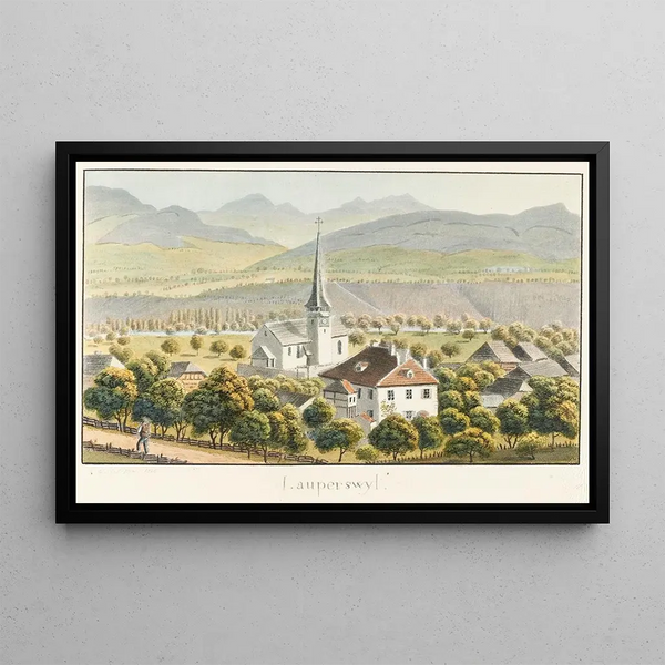 Lauperswyl - Jakob Samuel Weibel — framed artwork on a wall