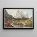 the Glacier of Rosenlaui on Mount Scheidegg in the Oberhasli Valley - Jakob Samuel Weibel — framed artwork on a wall
