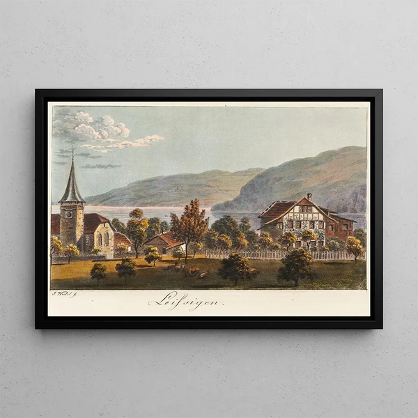 Leissigen - Jakob Samuel Weibel — framed artwork on a wall