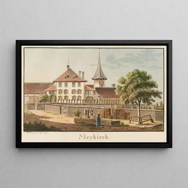 Meykirch Painting - Jakob Samuel Weibel — framed artwork on a wall