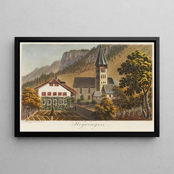 Meiringen - Jakob Samuel Weibel — framed artwork on a wall
