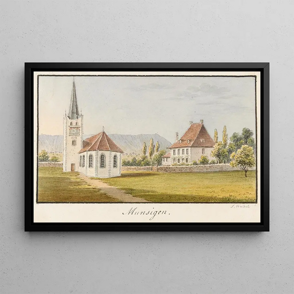 Münsingen - Jakob Samuel Weibel — framed artwork on a wall