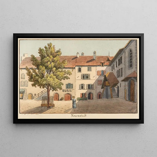 Neuenstadt - Jakob Samuel Weibel — framed artwork on a wall