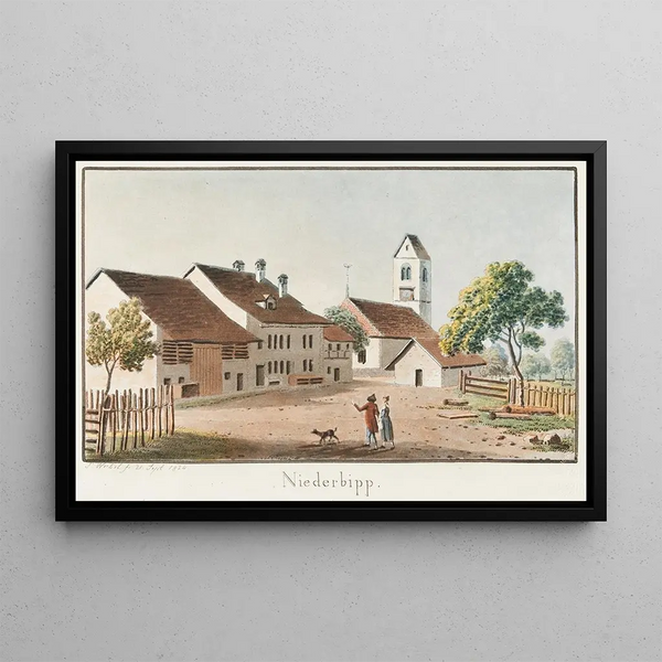Niederbipp Painting - Jakob Samuel Weibel — framed artwork on a wall