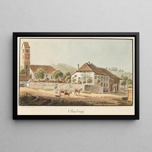 Oberbipp - Jakob Samuel Weibel — framed artwork on a wall