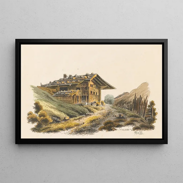 Oberhassle - Jakob Samuel Weibel — framed artwork on a wall
