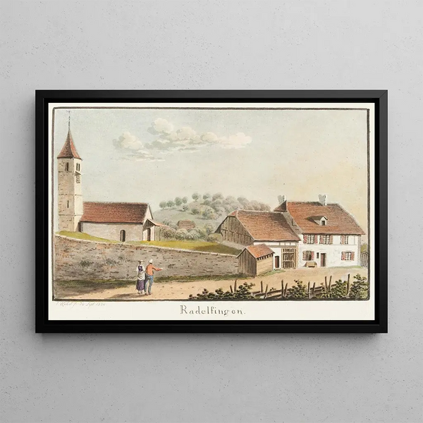 Radelfingen - Jakob Samuel Weibel — framed artwork on a wall
