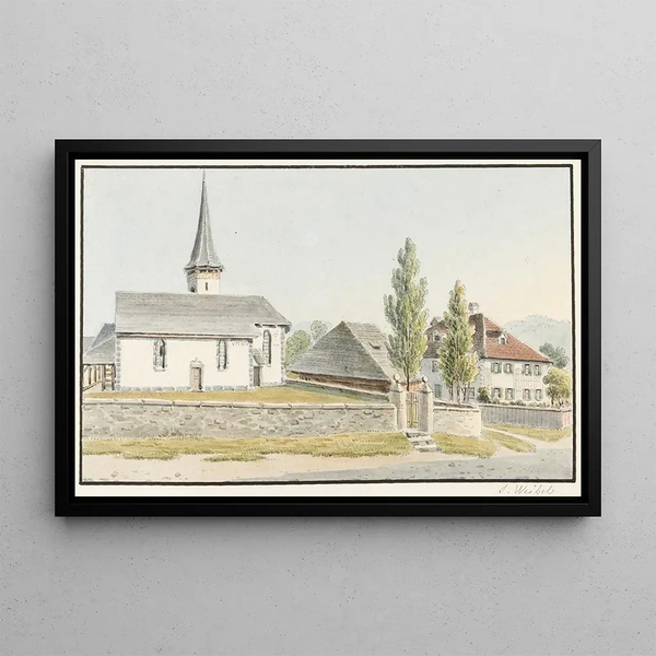 Rüderswil Painting - Jakob Samuel Weibel — framed artwork on a wall
