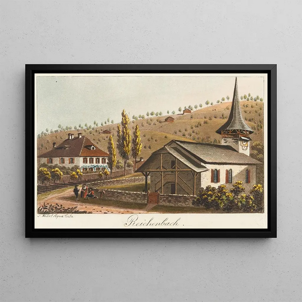 Reichenbach - Jakob Samuel Weibel — framed artwork on a wall