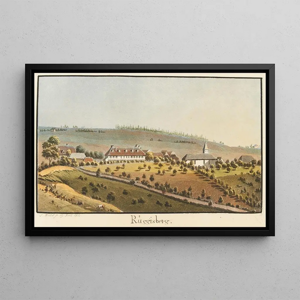 Rüeggisberg Painting - Jakob Samuel Weibel — framed artwork on a wall