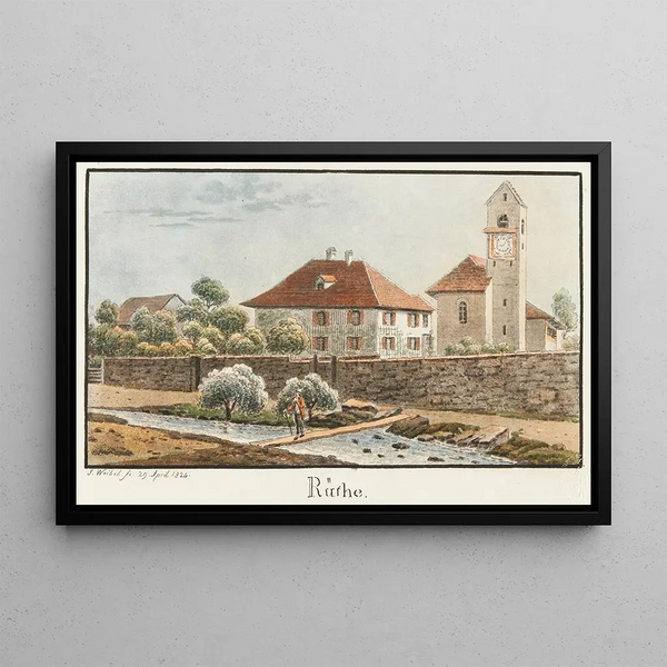 Rüthe - Jakob Samuel Weibel — framed artwork on a wall