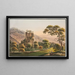 Ruine d'Unspunnen près d'Interlaken - Jakob Samuel Weibel — framed artwork on a wall