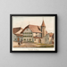 Château d'Arberg - Jakob Samuel Weibel — framed artwork on a wall