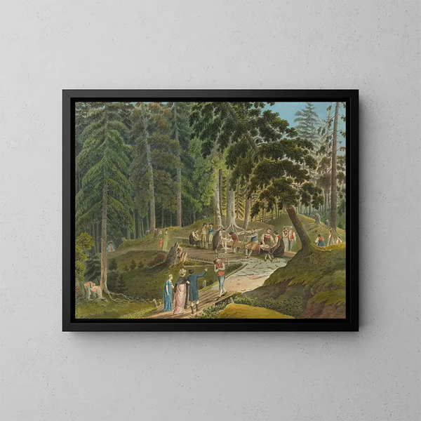 Schwarzbrünneli Gurnigel - Jakob Samuel Weibel — framed artwork on a wall