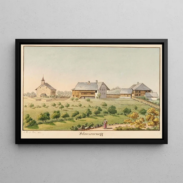 Schwarzenegg - Jakob Samuel Weibel — framed artwork on a wall