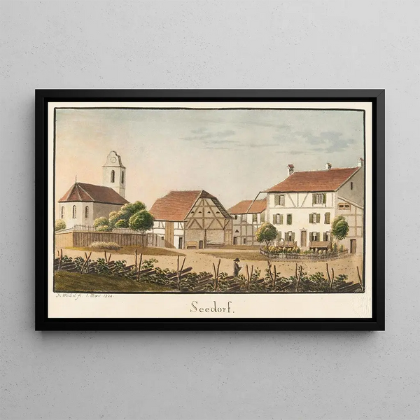 Seedorf - Jakob Samuel Weibel — framed artwork on a wall