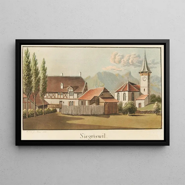 Siegriswil - Jakob Samuel Weibel — framed artwork on a wall