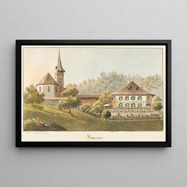 Signau - Jakob Samuel Weibel — framed artwork on a wall