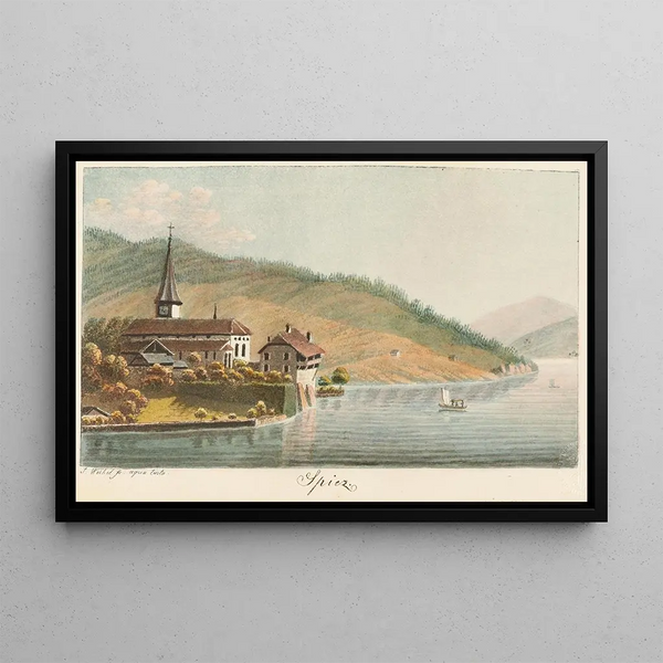 Spiez - Jakob Samuel Weibel — framed artwork on a wall