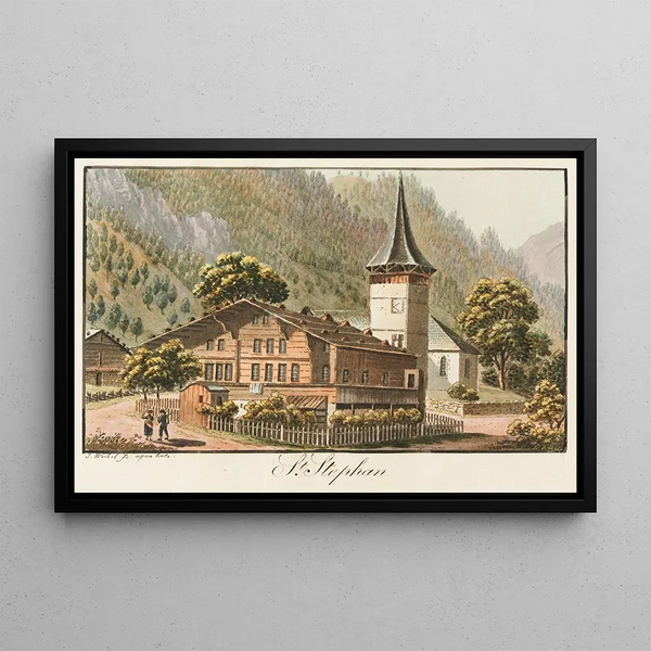 Saint Étienne - Jakob Samuel Weibel — framed artwork on a wall