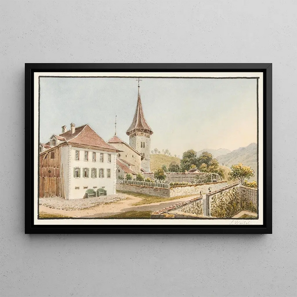Steffisbourg - Jakob Samuel Weibel — framed artwork on a wall