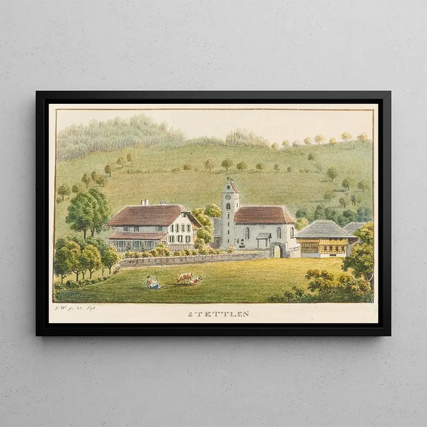 Stettlen - Jakob Samuel Weibel — framed artwork on a wall
