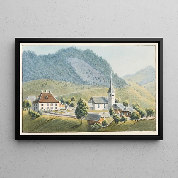 Trouble - Jakob Samuel Weibel — framed artwork on a wall