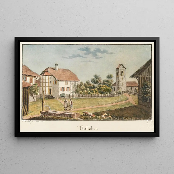 Tuffelen - Jakob Samuel Weibel — framed artwork on a wall